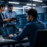Cybersecurity workspace in action