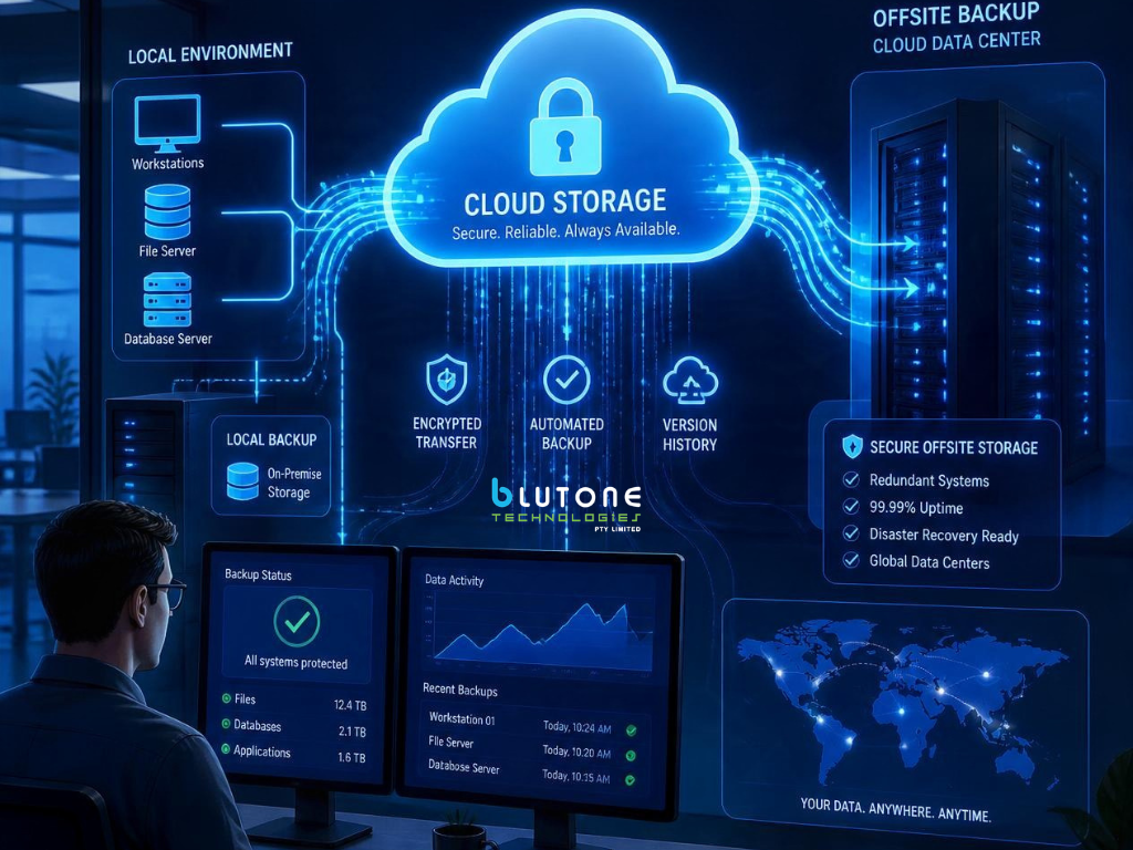 IT professional reviewing data backup and disaster recovery information on computer monitors. Cybersecurity Services Sydney
Cyber Security Services Australia, Cybersecurity Company Australia, Cybersecurity for Business, Cybersecurity for Financial Services, Managed Cyber Security Services, Cyber Risk Management, Business Continuity
 