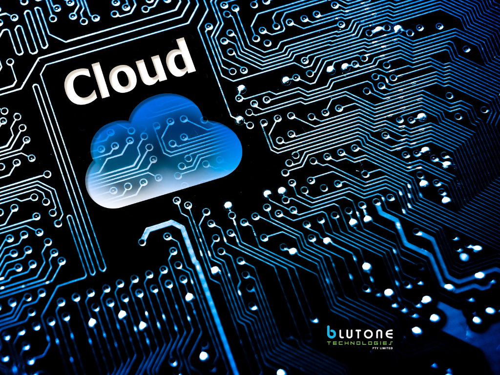 Business professional reviewing cloud migration options on a computer displaying connected servers and cloud infrastructure. Cloud Services Australia, Azure Cloud Services, Cloud Backup, Disaster Recovery, Microsoft 365 Support Australia, Intune Device Management, IT Infrastructure Management. 
